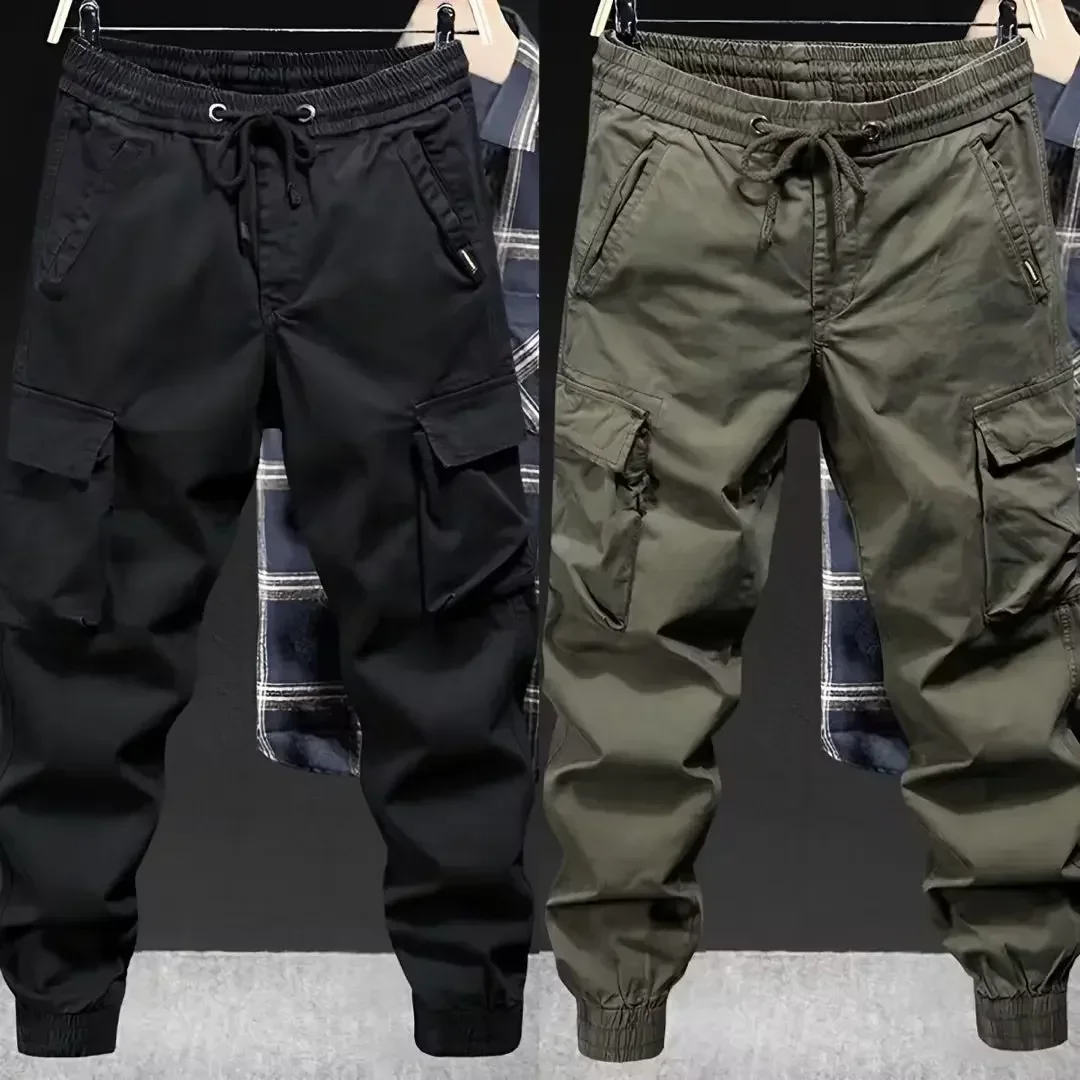 Corteiz Cargo Pant - トレンディなブランドカジュアルカーゴパンツメンズルーズフィットソリッドカラーカーゴパンツアメリカンスタイルカジュアル春秋