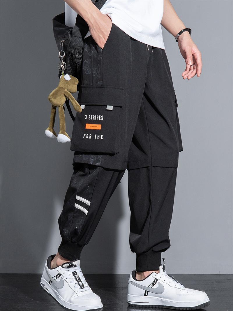 Corteiz Cargo Pant - メンズマルチポケットルーズカーゴパンツ、アイスシルクスウェットパンツ、メンズパンツ、サマー、速乾性、ラージサイズ10xl 9xl 8xl