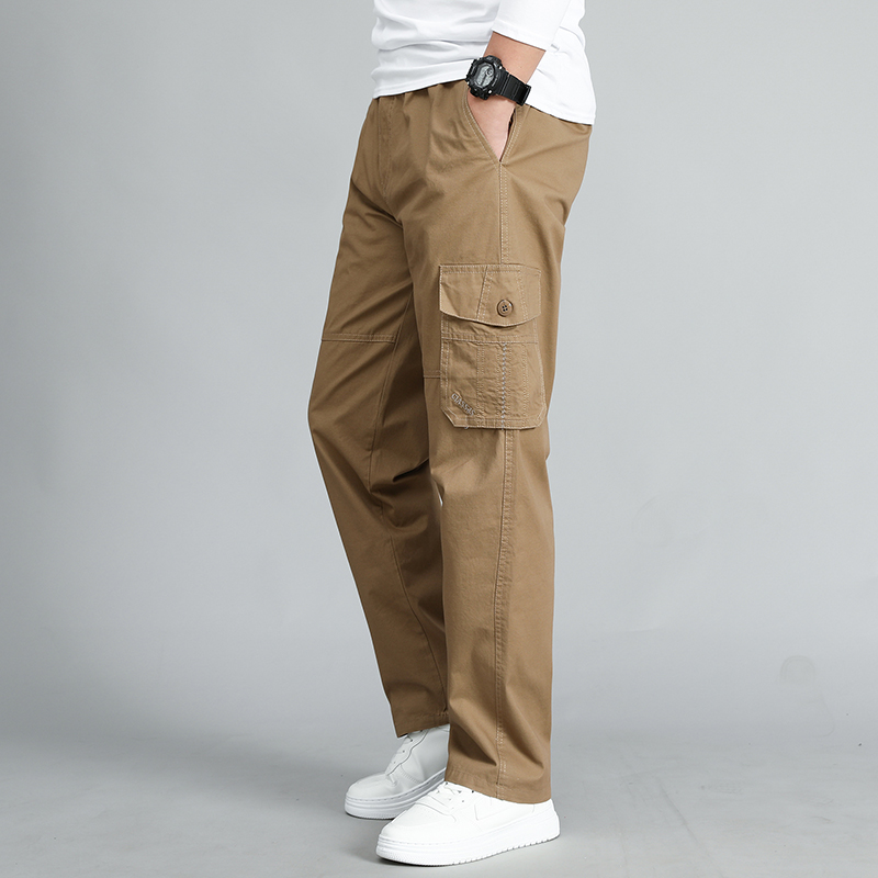Corteiz Cargo Pant - メンズカーゴパンツ,ラージサイズ,カーキ,ストレートフィット,ラージサイズ,5xl,サイドポケット,ワイドレッグ,コットン,ブラック,ワークウェア