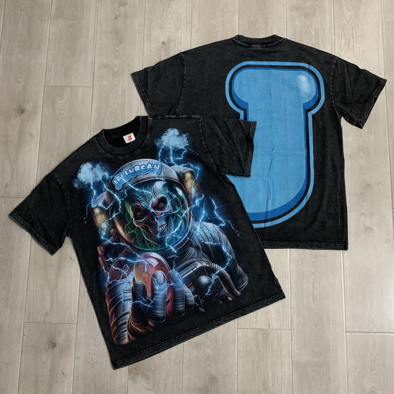 Streetwear High End Brand - 夏の新作ハイエンドストリートウェアブランド ジェリービーン・ニューク 半袖 メンズ・レディース アメリカンスタイル Tシャツ