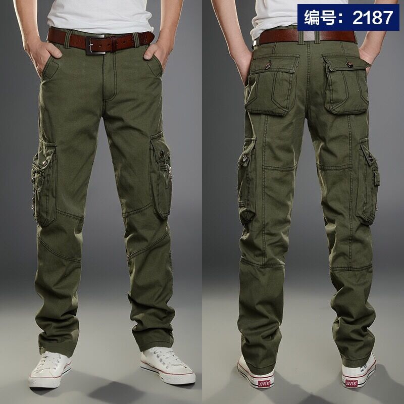 夏の新無地カジュアルポケットカーゴパンツ男薄型スタイル綿屋外 - Corteiz Cargo Pant のレビューと価格
