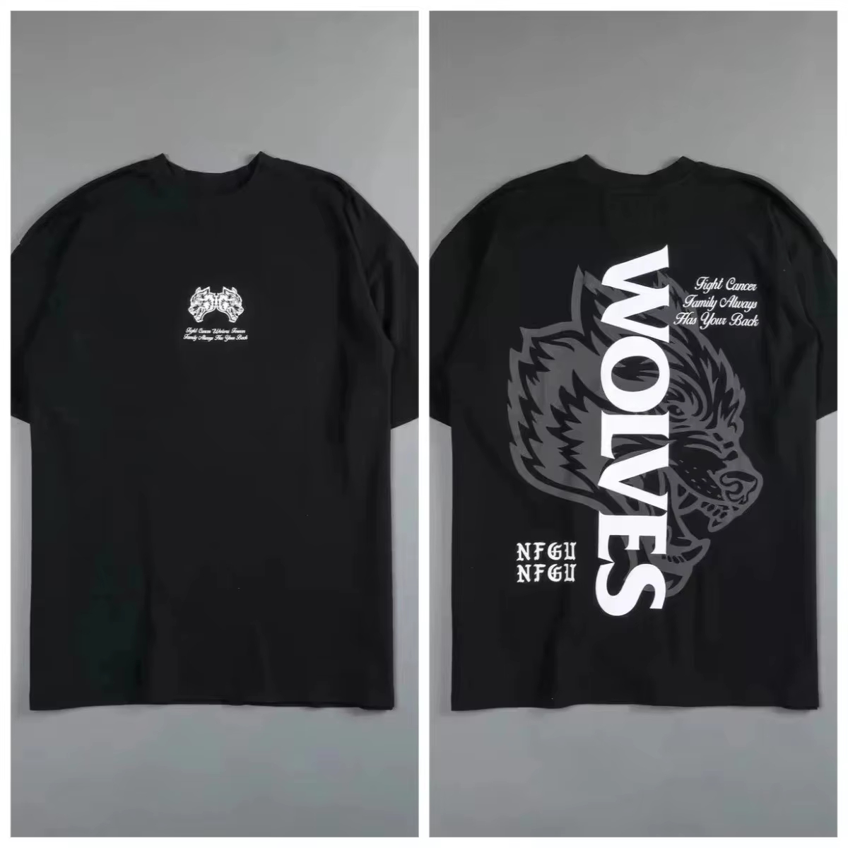 レトロブラックウルフヘッドハイエンドフィットネスストリートフ - Streetwear High End Brand のレビューと価格