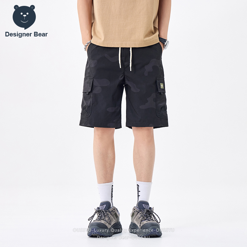 ブランド服夏カーゴ迷彩ショーツ男性マルチポケットだぶだぶの巾 - Streetwear Brand China のレビューと価格