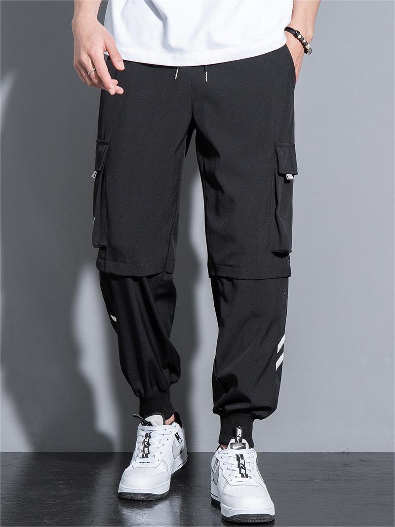 メンズマルチポケットルーズカーゴパンツ、アイスシルクスウェッ - Corteiz Cargo Pant のレビューと価格