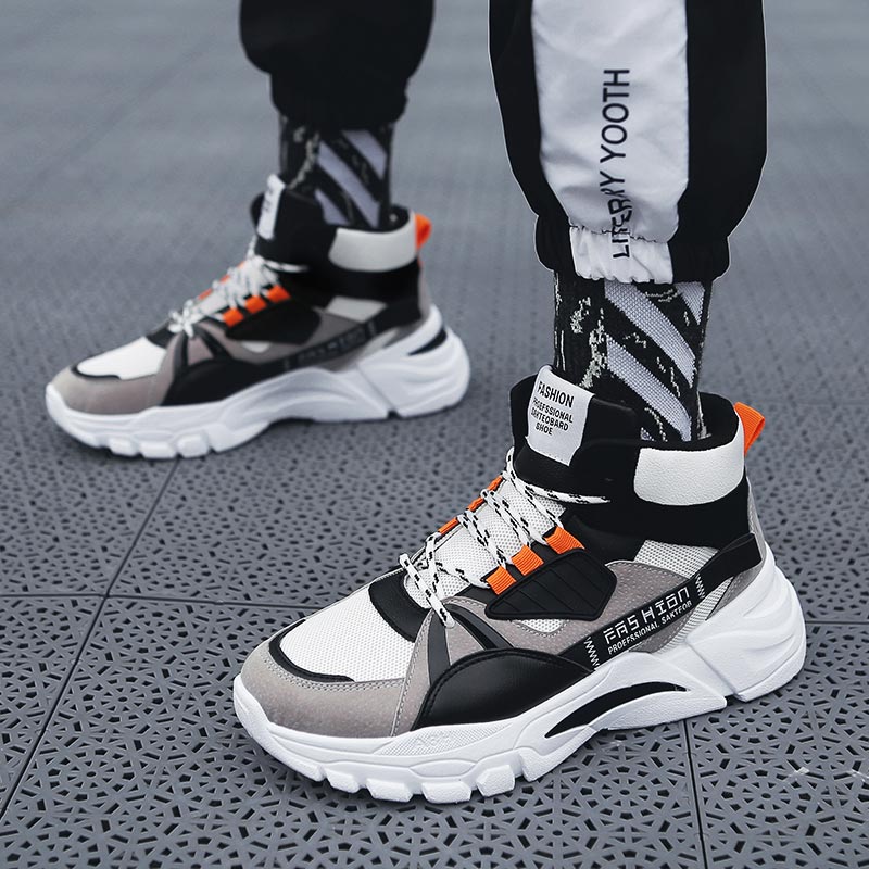 Hightop夏男性のスポーツの靴の男ランニングシューズ男性 - Streetwear High End Brand のレビューと価格
