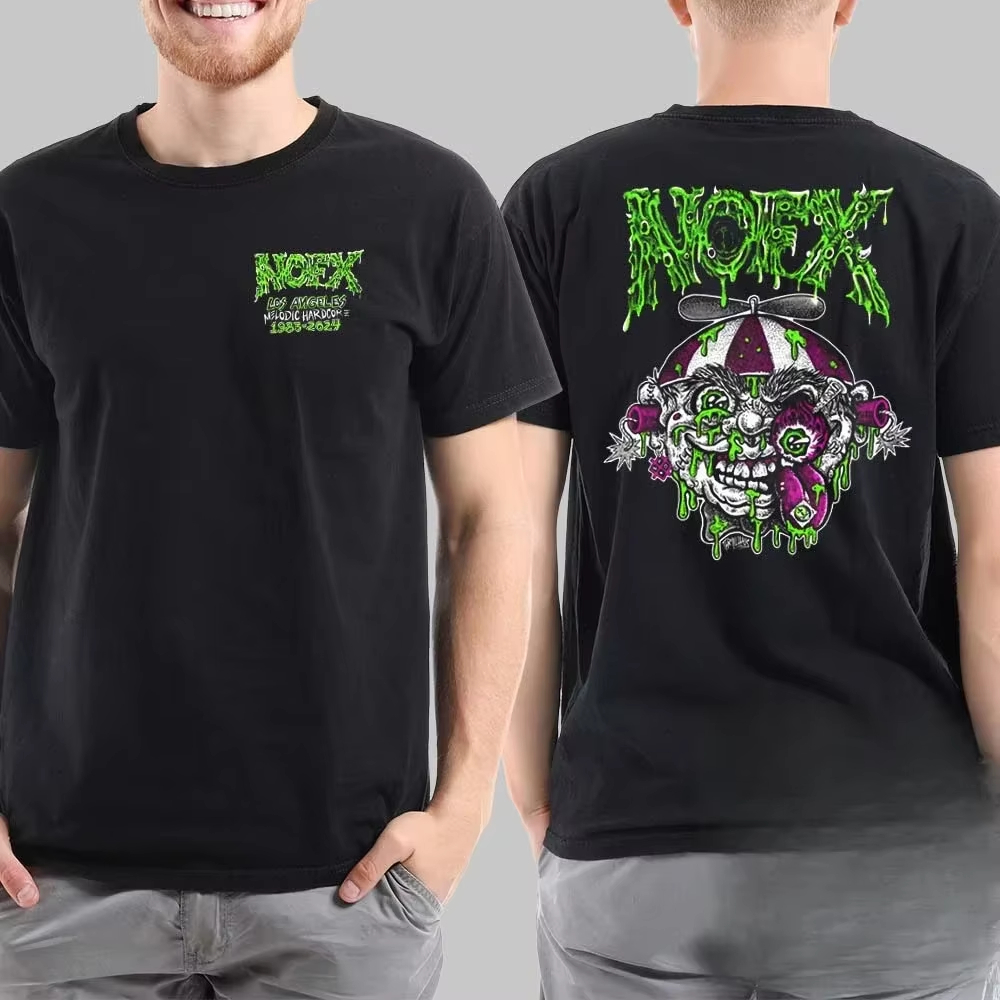 NOFX ロックバンドグラフィックエッセンシャル Tシャツ男 - Streetwear Brand Essentials のレビューと価格
