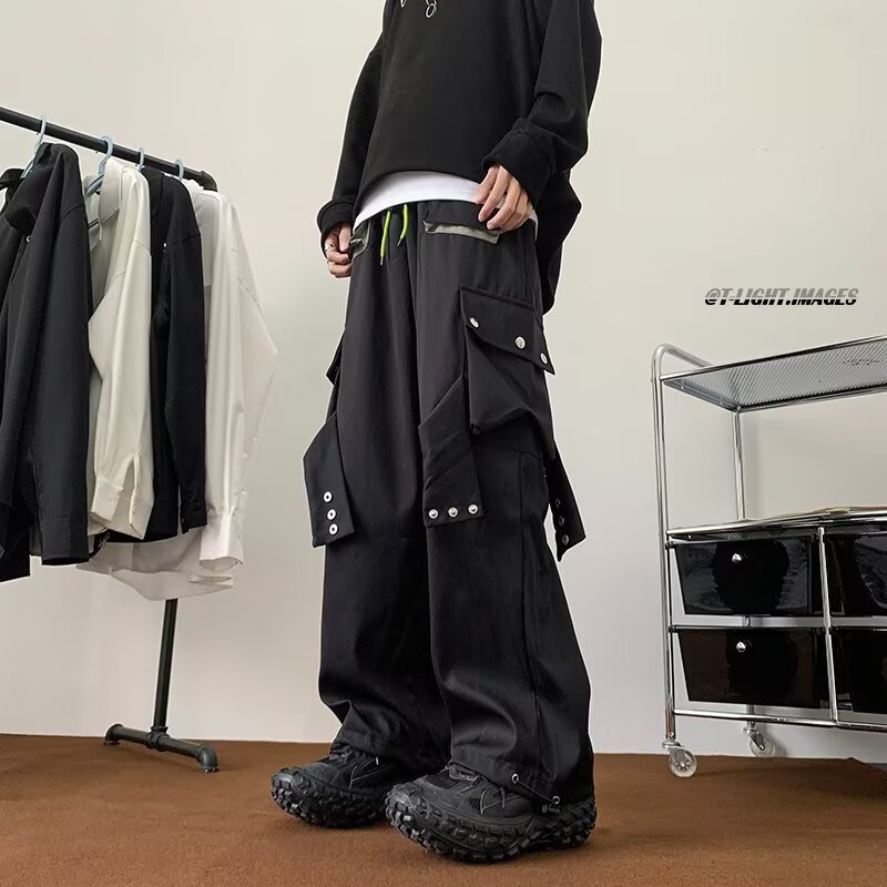 メンズマルチポケットカーゴパンツ,ブラック,原宿ファッション - Corteiz Cargo Pant のレビューと価格